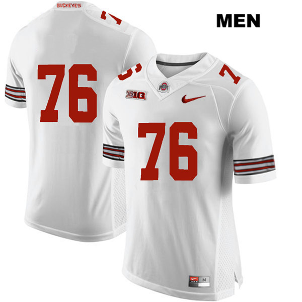 Ohio State Buckeyes Men's Branden Bowen #76 White Authentic Nike No Name College NCAA Stitched Football Jersey YI19Q34ZH
